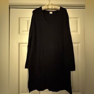 Black sweater dress